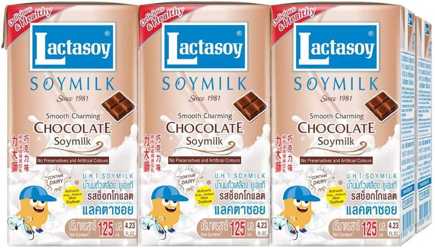 Lactasoy Chocolate Flavor Soy Milk 125 Ml image number 1
