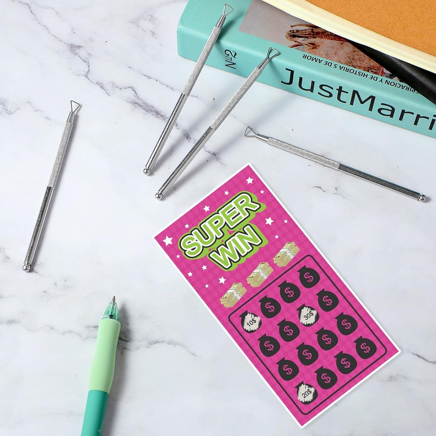 Wzenclave 6 PCS Stainless Steel Cuticle Nail Enhancement Gel Nail Trimmer Metal Dead Skin Removal Scraping Tools Professional Nail Enhancement Pedicure Art Care Tools image number 5