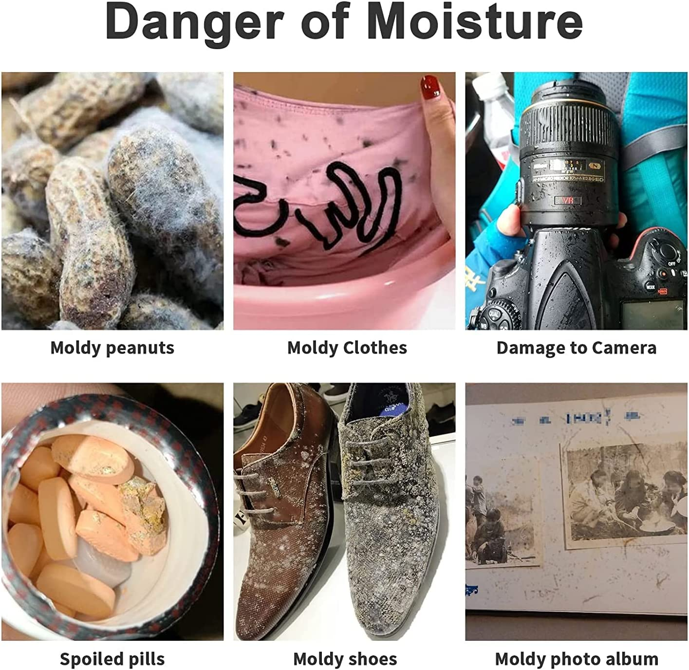 Durimoiy 120 Pcs 5 Gram Silica Gel Packs, Transparent Desiccant, Desiccant Packets for Food Storage, Moisture Packs for Jewelry Shoes Boxes Electronics Storage image number 3