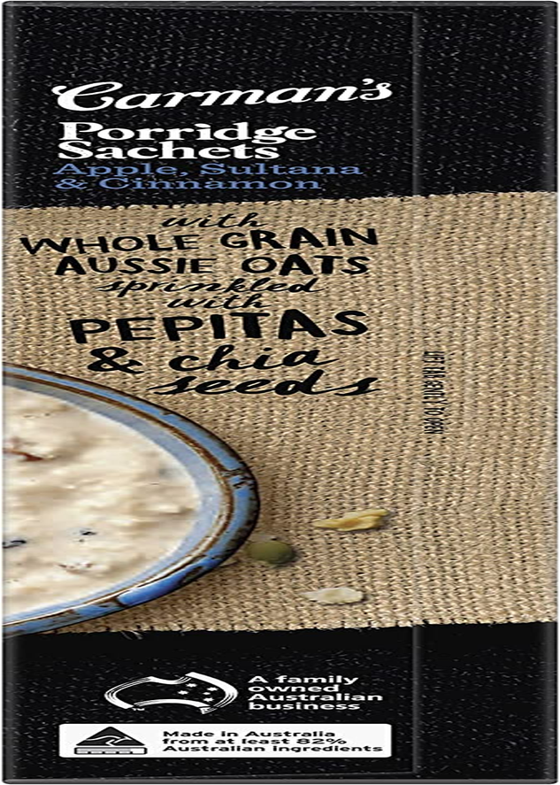 Carman'S Gourmet Porridge Sachets Apple, Sultana & Cinnamon, 8-Pack (320G) image number 5