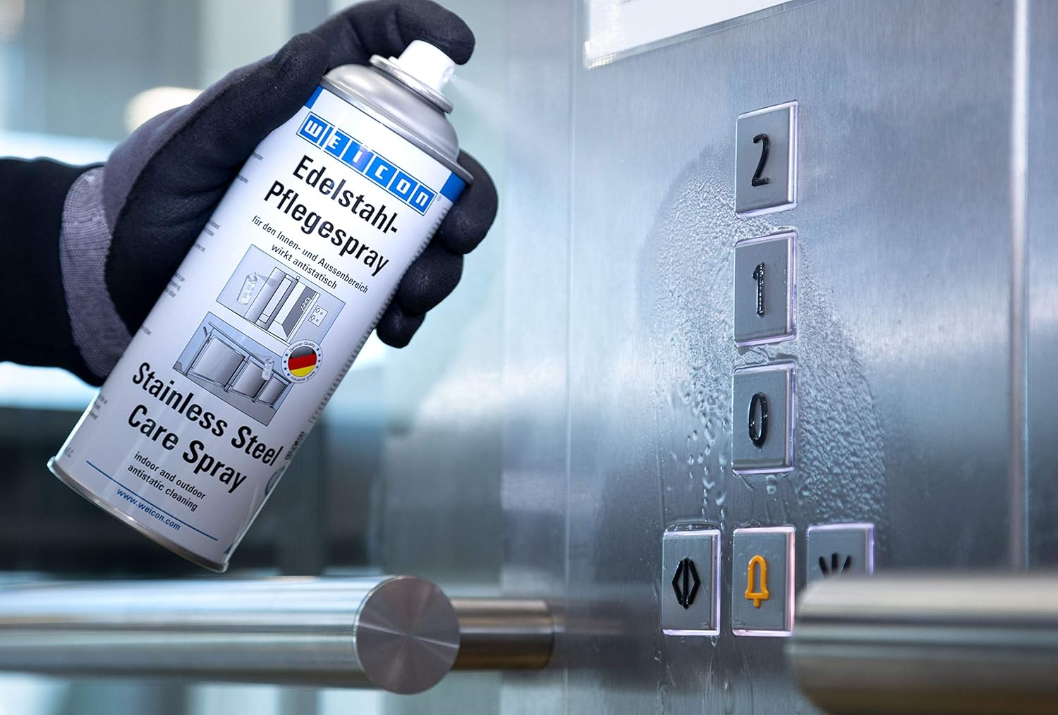 WEICON Stainless Steel Care Spray | 400 Ml | Anti-Static Cleaning and Care image number 5
