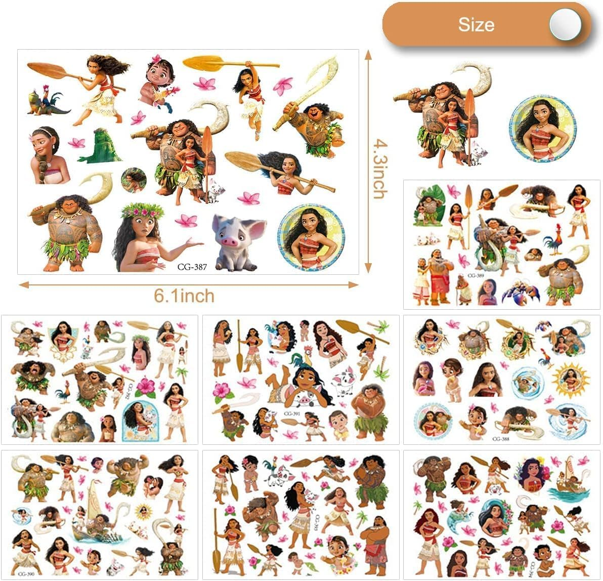 BUYUP 8 Sheets Temporary Tattoos Stickers, Tattoos for Kids,Kids Tattoos Temporary, Birthday Party Supplies Decorations Party Favors, Gifts for Boys Girls School Classroom Rewards - Multi-Buzz Lightyear image number 4