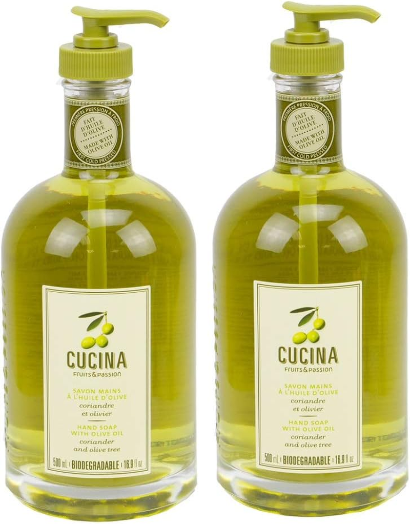 Cucina Purifying Hand Wash Coriander and Olive Tree 16.9 Fl Oz Glass Bottle by Cucina image number 4