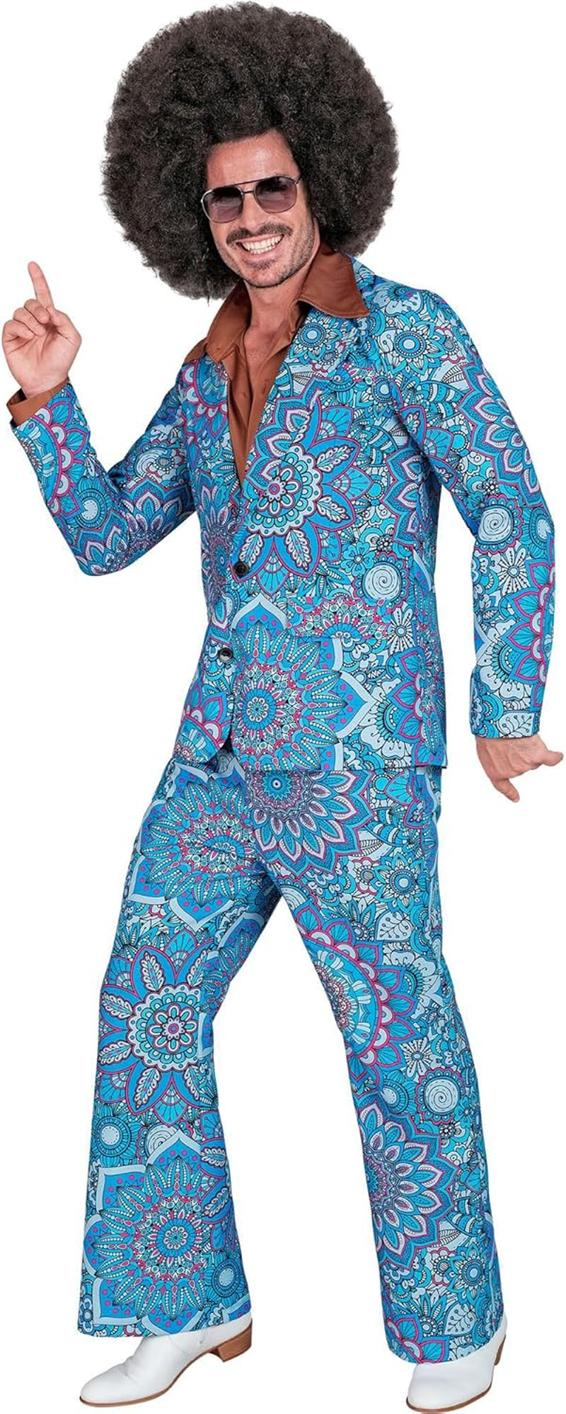 Widmann 18701 Costume 60S Suit, Multicoloured, S image number 2