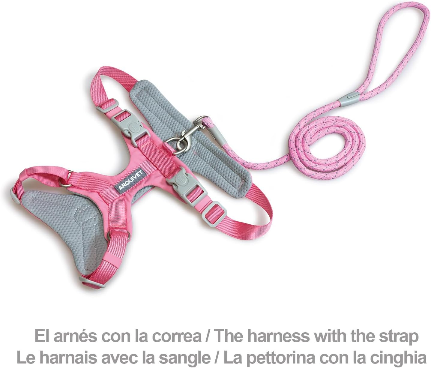 ARQUIVET Roma Dog Harness Pink M (49-68 Cm) image number 5