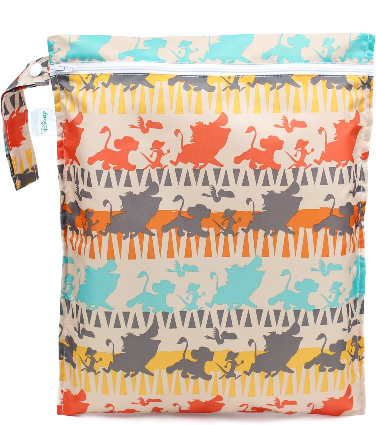 Bumkins Disney Waterproof Wet Bag 12X14, Washable, Reusable for Travel, Beach, Pool, Stroller, Diapers, Dirty Gym Clothes, Wet Swimsuits, Toiletries, Electronics, Toys - Minnie Mouse Classic