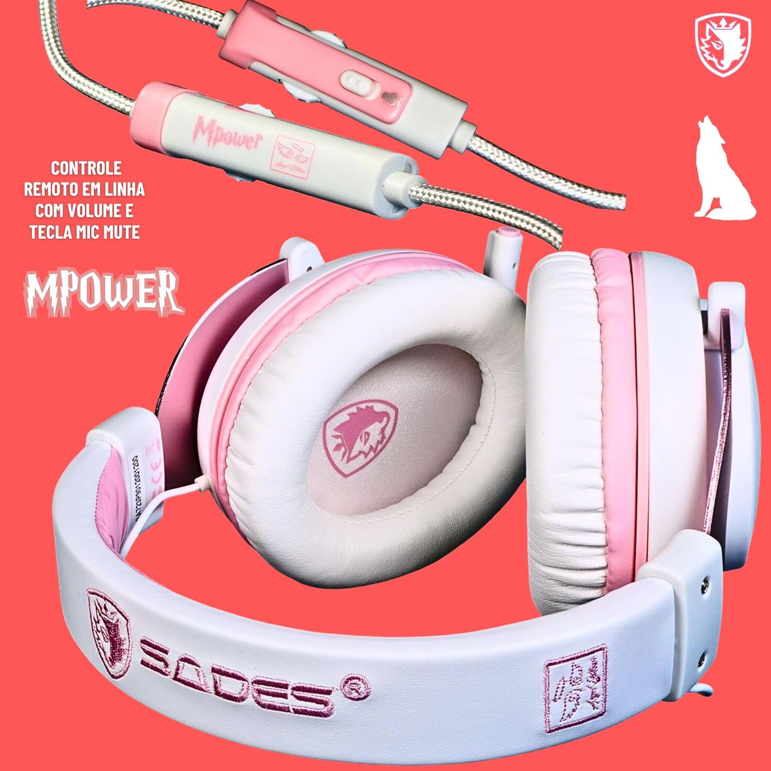 [Upgraded Version] SADES MPOWER Stereo Gaming Headset for PS4, PC, Mobile, Noise Cancelling over Ear Headphones with Retrac... image number 5