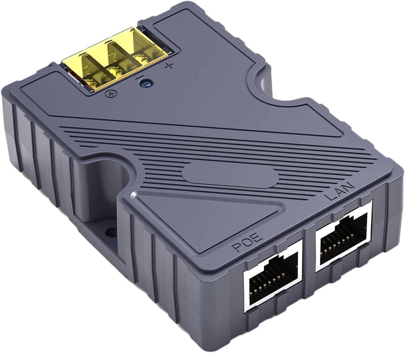 POE Injector 48-57V, Flexible ABS 150W POE Injector 10 100 1000MB/S Effective Power Supply Fixed Transmission 4 Pair of Gigabit Ethernet with LAN for Satellite image number 5