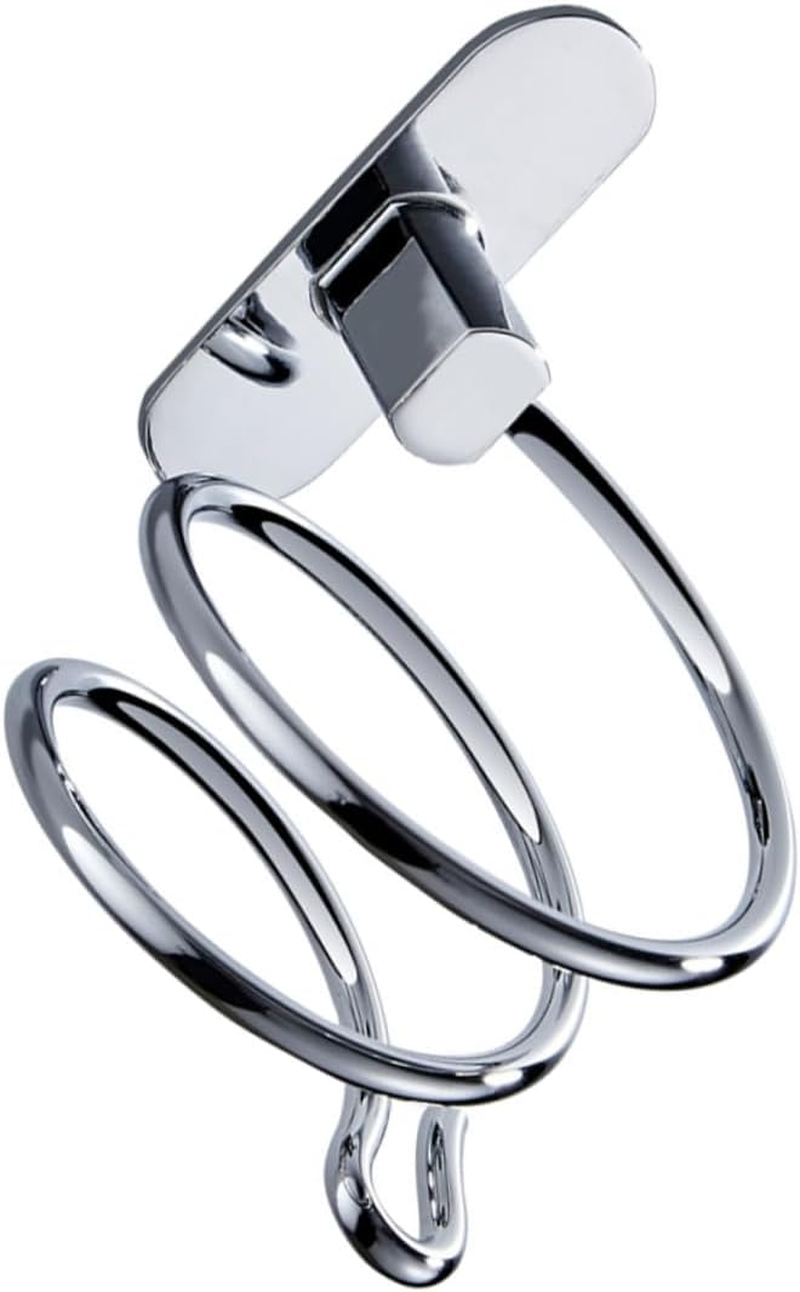 WEKADRIN 1Pc Punch Hair Dryer Rack Multi Functional Bathroom Wall Mount Organizer for Safe Storage and Tidy Space Durable and Design image number 3