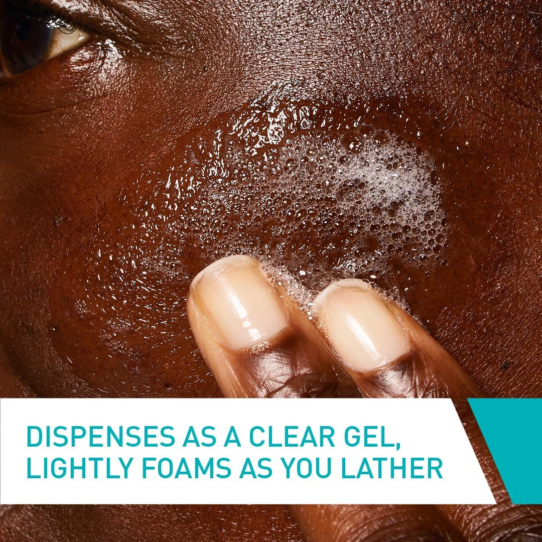 Cerave Blemish Control Cleanser Gel Face Wash 473Ml, for Blackheads, Blocked Pores & Acne-Prone Skin, 2% Salicylic Acid + Niacinamide + Purifying Clay + Ceramides, Lightweight + Oil-Absorbing image number 5