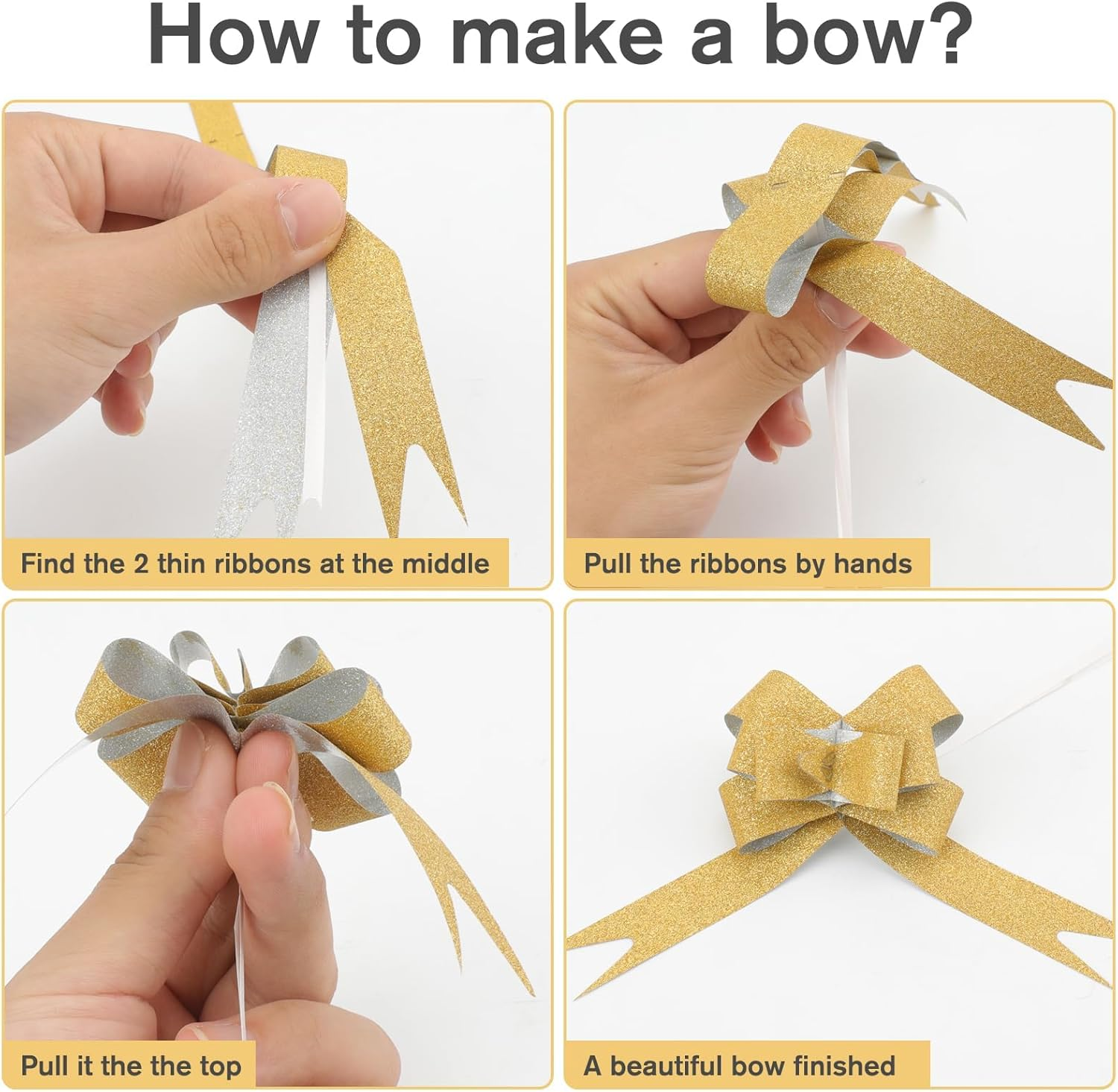 ZCOINS Clear Cellophane Wrap Rolls 40Cm X 30M (1.3Ft X 98.5Ft) and Shiny Pull Bows Packaging Sets, 2.5 Mil Transparent Crystal Clear Cellophane Wrapping Paper for Hampers, Gifts, Toys, Arts & Crafts, Florist Flowers, Treats Wrapping image number 3