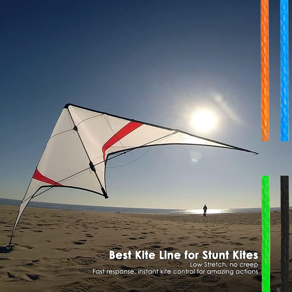 Emma Kites 200~5500Lb 100% UHMWPE Braided Polyethylene Cord Spool - Heavy Duty Low Stretch - Outdoor Utility Cord Kitesurfing String Boating Fishing Speargun Shooting Line Hammock image number 5