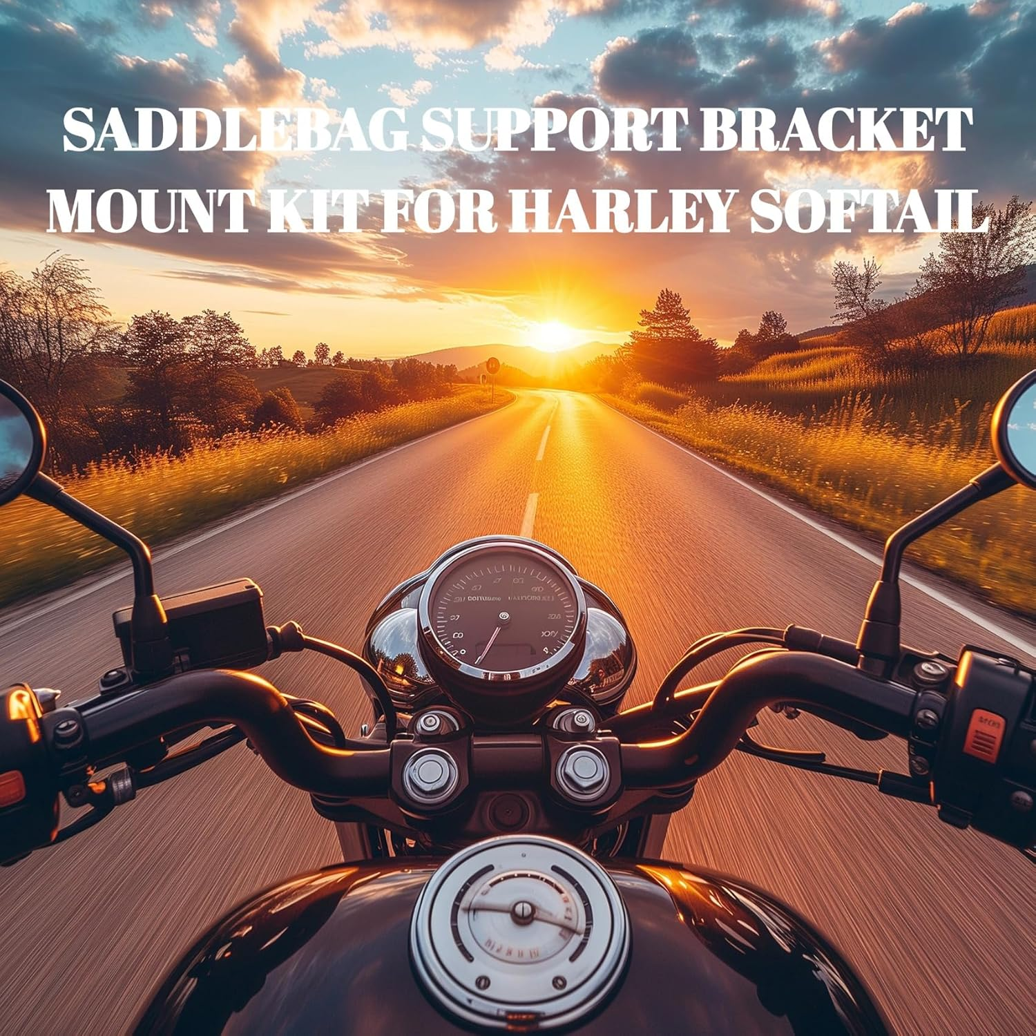 Black Saddlebag Supports Bracket Mount Kit Fit for Harley Softail Standard 2020-2025 /Slim 2018-2021 /Street Bob 2018-2025 image number 6