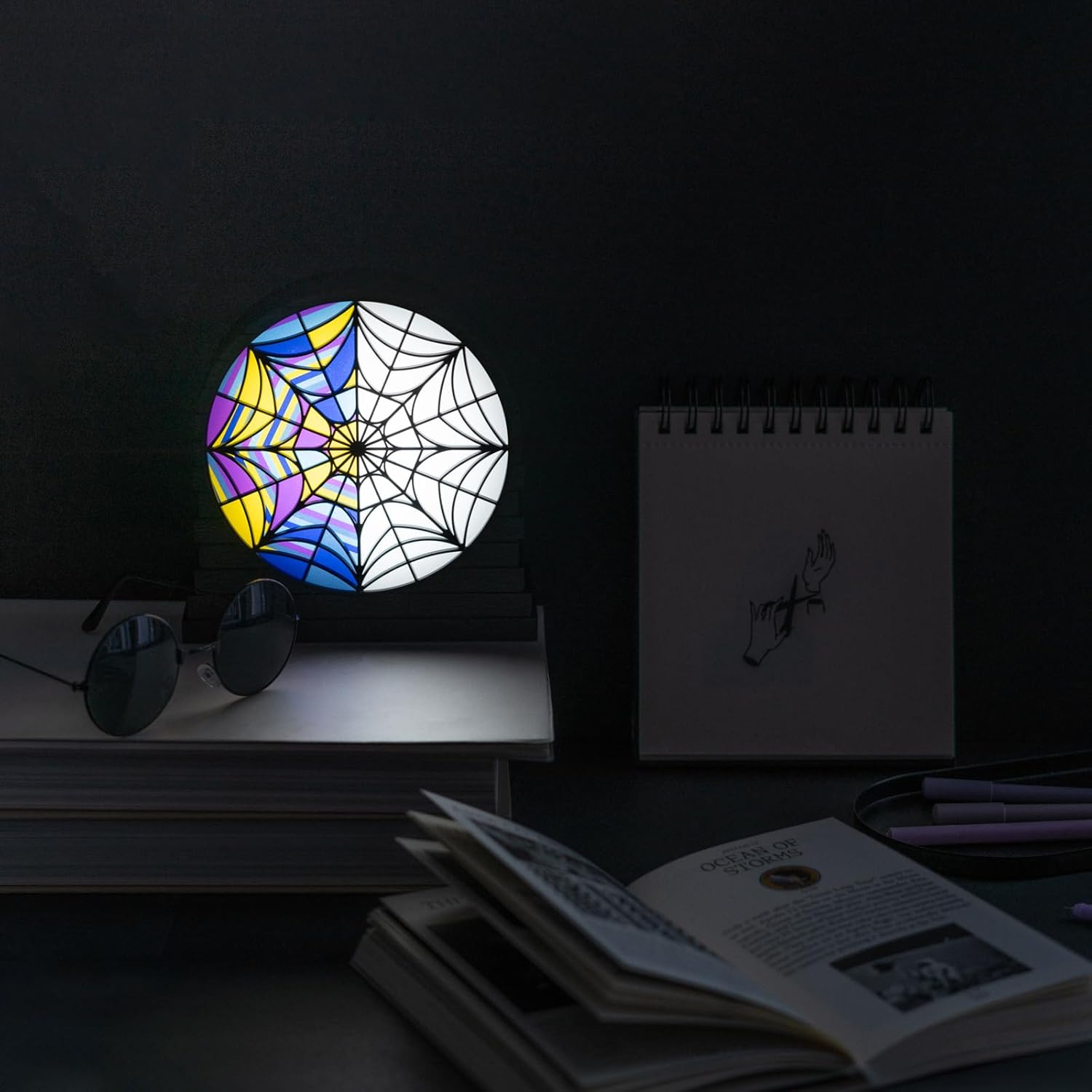 Grupo Erik Lamp - Wednesday | Desk Lamp, USB Lamp, USB Light, Mood Light | Wednesday Addams Gifts, Addams Family Halloween Decorations, Halloween Gifts image number 3