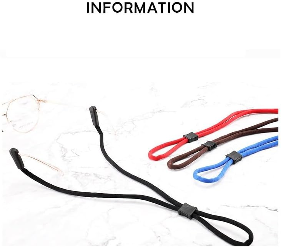 Slip Fit Rope Glasses Retainer - Unisex Adjustable Eyewear Holder Sunglasses Strap