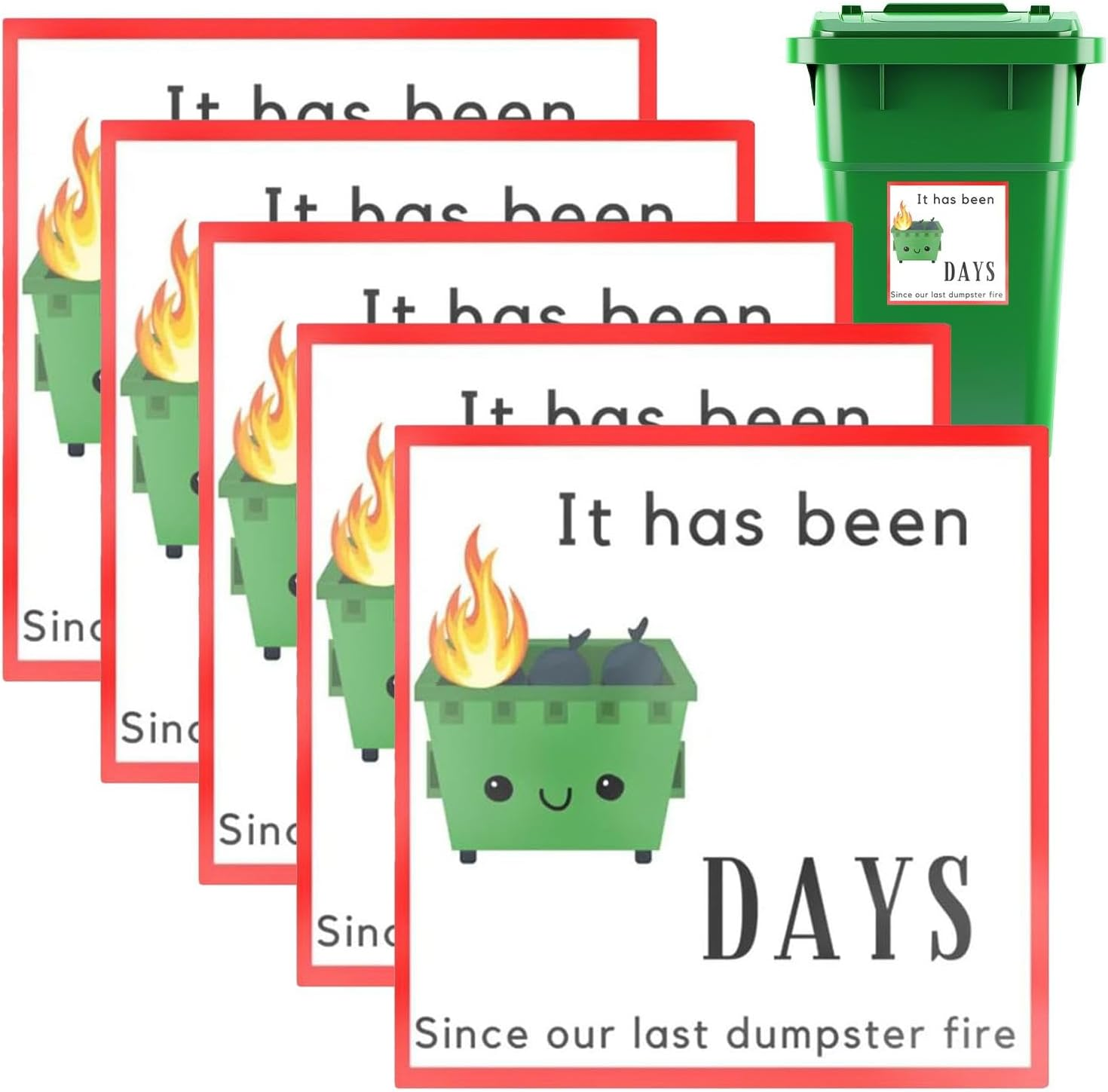Dumpster Fire | Dumpster Fire Ornament Dumpster Fire Day Sticker,Dumpster Fire Decor, Funny Stickers for Worker, Factories, Offices