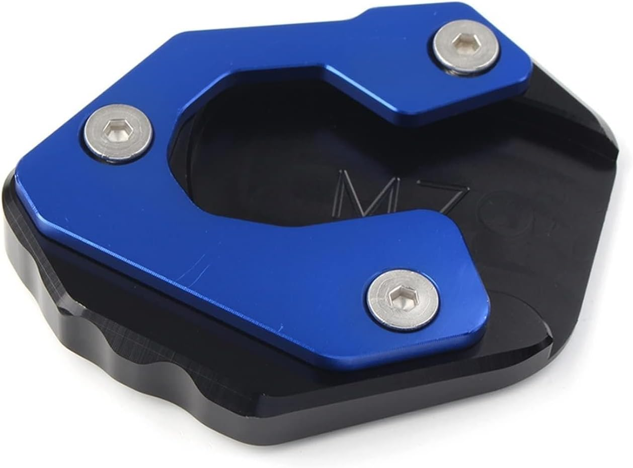KANGYEBAIHUODIAN Motorcycle Kickstand Side Stand Extension Pad Plate Fit for Yamaha MT-07 FZ-07 (Color : Blue) image number 4