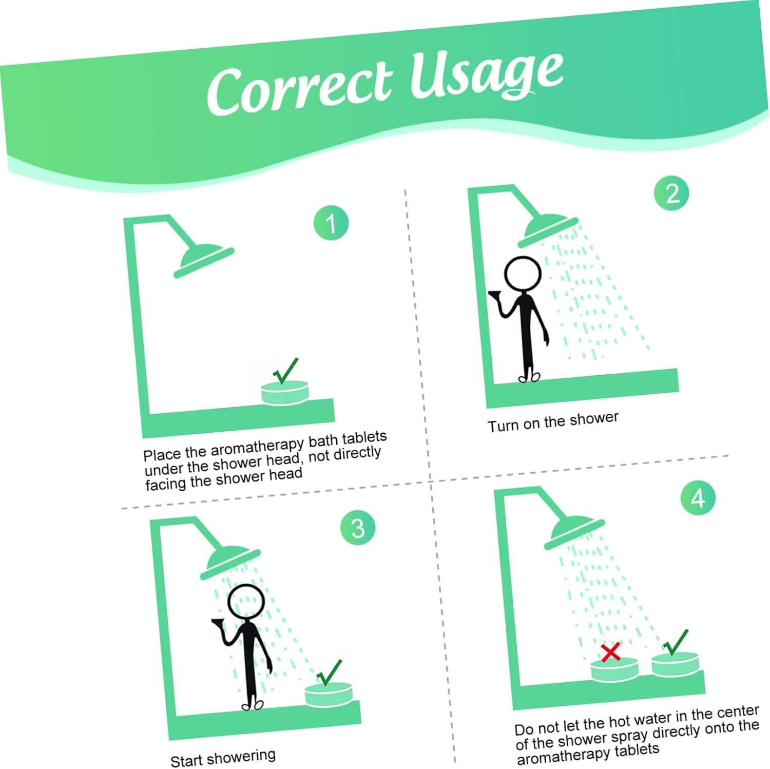 Aroma Bath Tablets 8Pcs 30G Natural Essential Oil Bath Salts Aromatherapy Shower Steamers for Women Relaxation Mood Relief image number 3