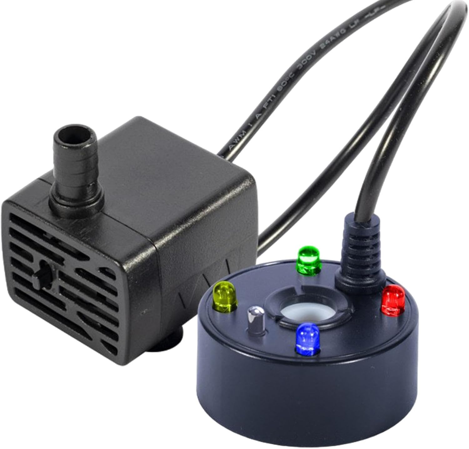 Ultrasonic Mist Maker, USB Mist Maker Fogger - Atomizer Fogger Mist Fogger Fog Machine - Ultrasonic Fogger Pond Fogger with LED Lights, Mist Machine Mister Fogger, Halloween Christmas Decorations - Black image number 1