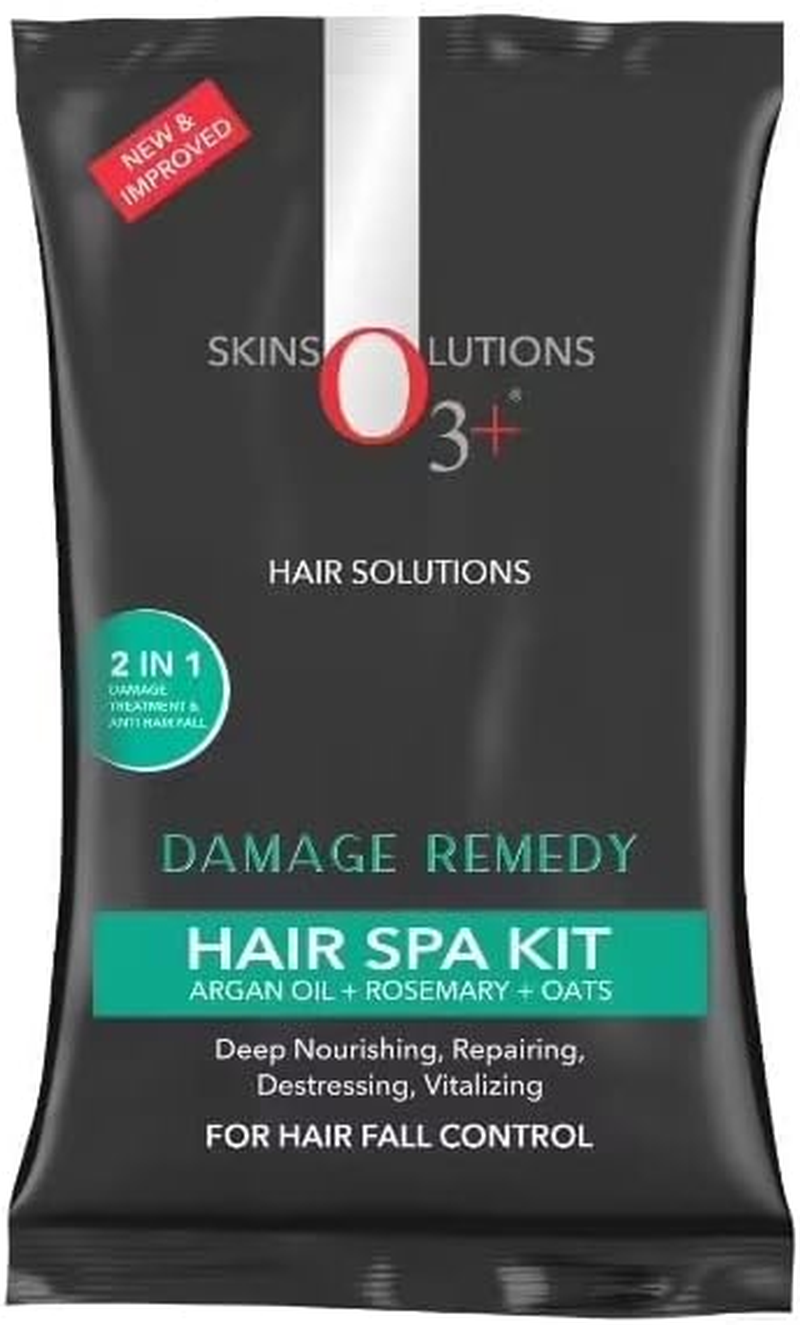 O3+ Hair Spa Kit Infused with Argan Oil, Rosemary & Oats for Fall Control, Deep Nourishing & Repairing (35G) image number 1