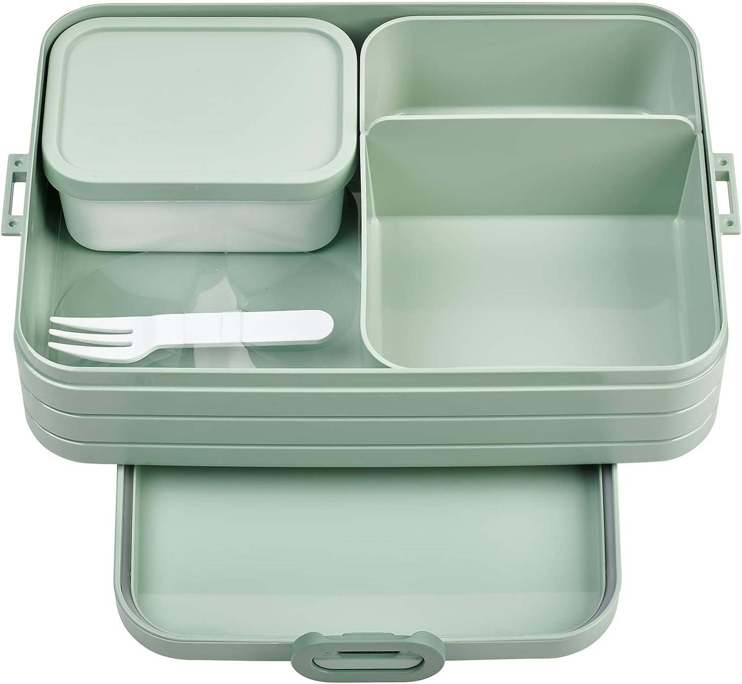 Mepal Take a Break Bento Lunch Box Large &ndash; Nordic Sage Bpa-Free Food Container with Removable Compartments, Fresh Seal Sandwich Box, Reusable Lunchbox for School, Office & Travel, Made in Holland image number 5