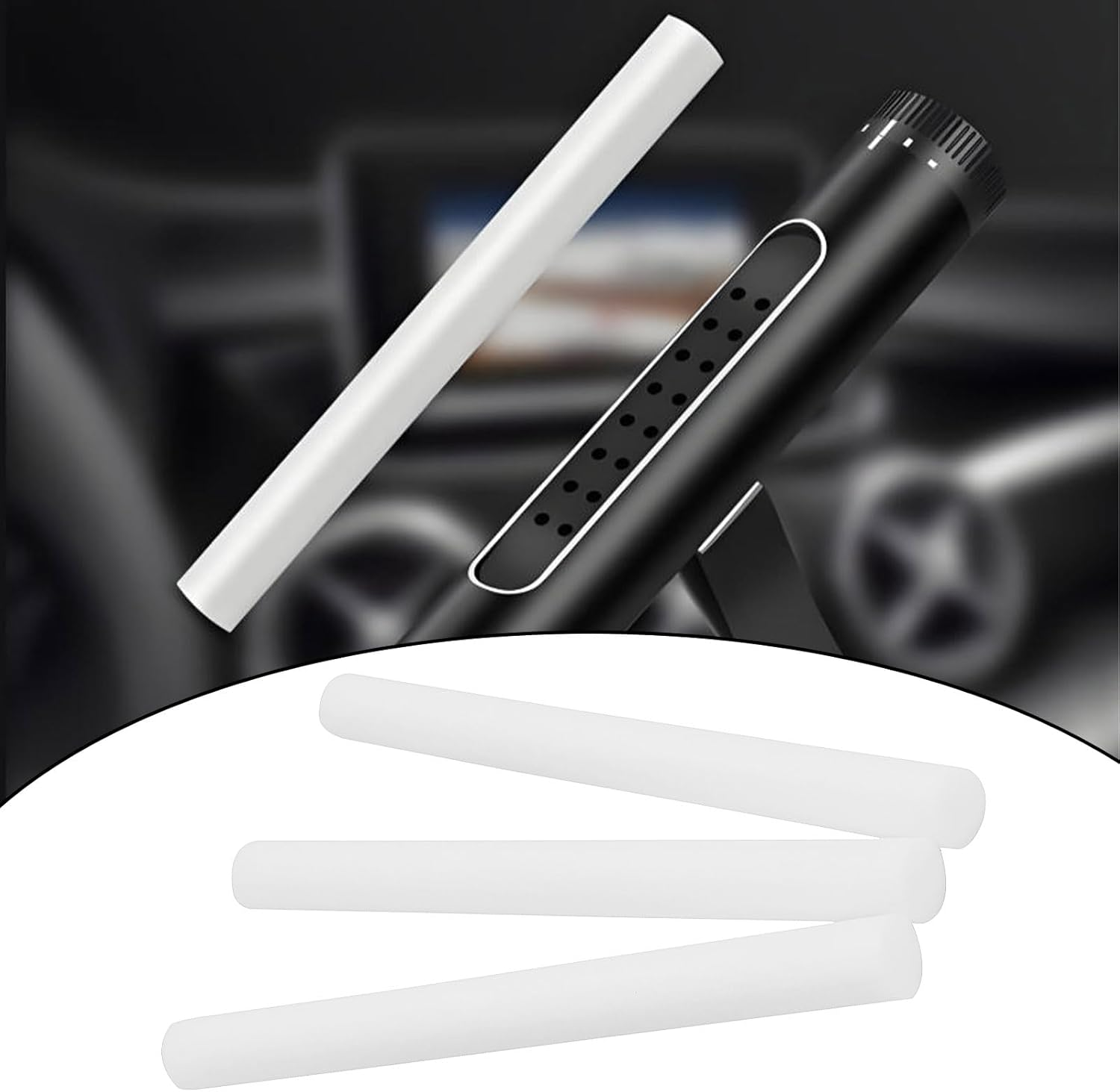 Emsea 50Pcs Car Diffuser Sponge Refillsticks Wick 7X80Mm for Aroma Diffuser Air Humidifier image number 5