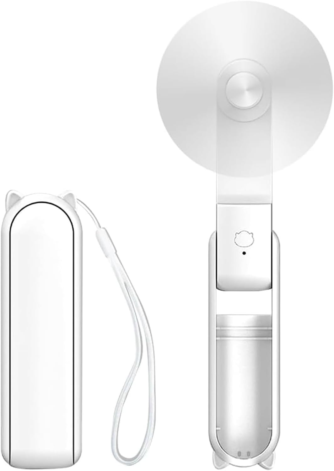 Portable Handheld Fan, Foldable Small Fan, Mini Hand Held Fan with USB Rechargeable, Personal Fan for Girls Women Fan for Home, Office, Indoor, Outdoor, Travelling (Pink)