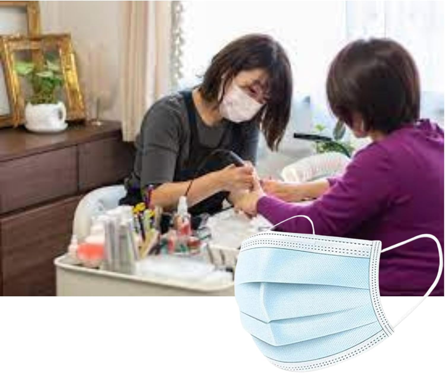Disposable Face Mask 250 Pcs Protective Masks 3 Layer Filter General Use