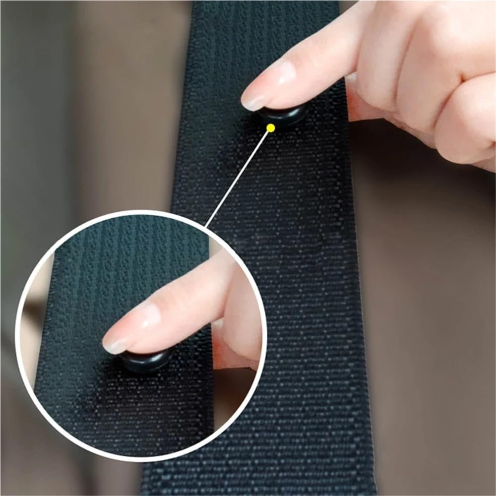HDVCRNBAVW 10 PCS Car Safety Seatbelt Stopper Buckle Auto Seat Belt Spacing Limit Stop Plastic Anti-Slip Button Retainer Rivet Stud Clips Fasteners and Clips image number 5