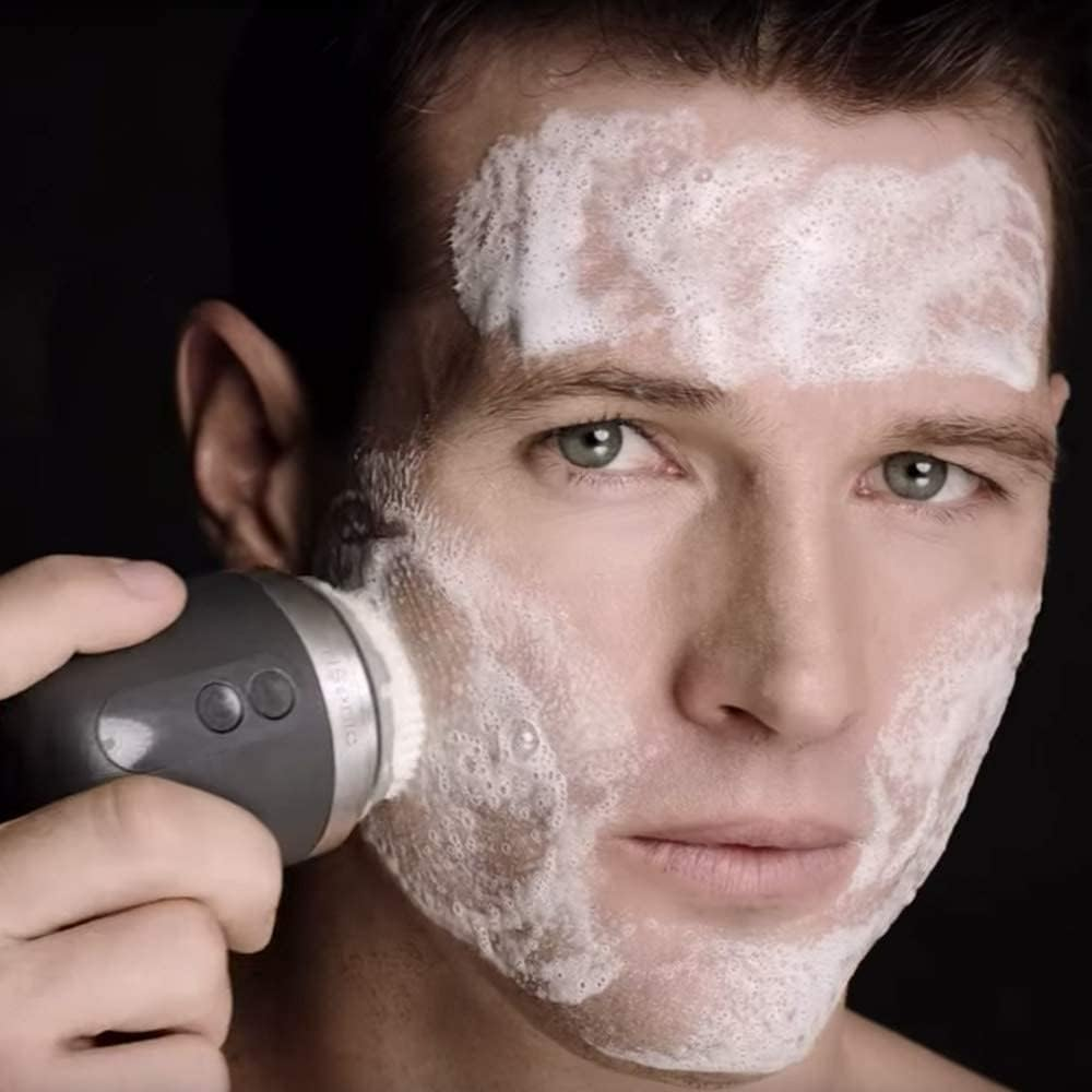 Clarisonic Men'S Facial Cleansing Brush Head Replacement Compatible with Mia 1, Mia 2, Mia Fit, Alpha Fit, Smart Profile Uplift and Alpha Fit X, 2 Count image number 4