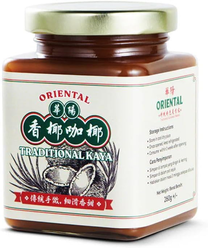 Oriental Kopi Pandan Kaya Cocounut Pandan Jam Spread Traditional Pandan Flavour Smooth Delightful Halal Certified for Bread Toast 270G