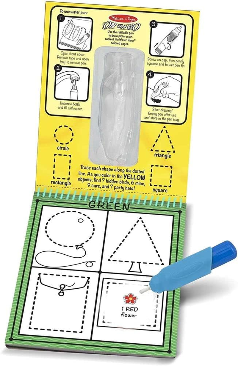 Melissa & Doug Water Reveal Pad - Colous and Shapes image number 4