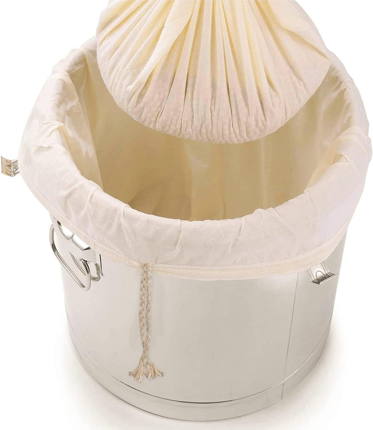 AOUXSEEM Extra Large(26*22Inch)Brew Bags for Home Brewing Wine, 100% Cotton Fine Mesh Cheesecloth Bags, Reusable Thickened Strainer with Draw String, Tea Juice Bag, Filter Impurities(X-Large, 2 Pack) image number 3