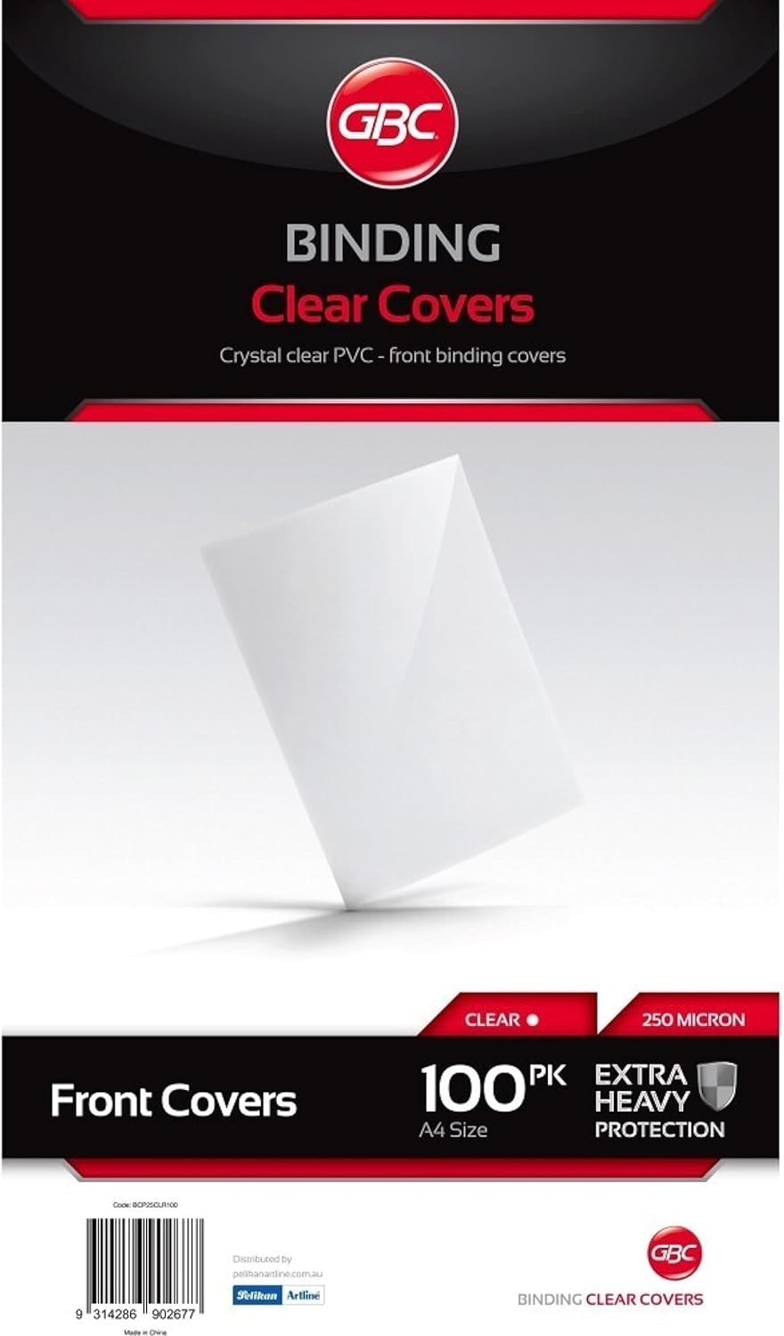 GBC BCP20CLR200 Binding Cover, A4 200 Micron Clear PK200 image number 2