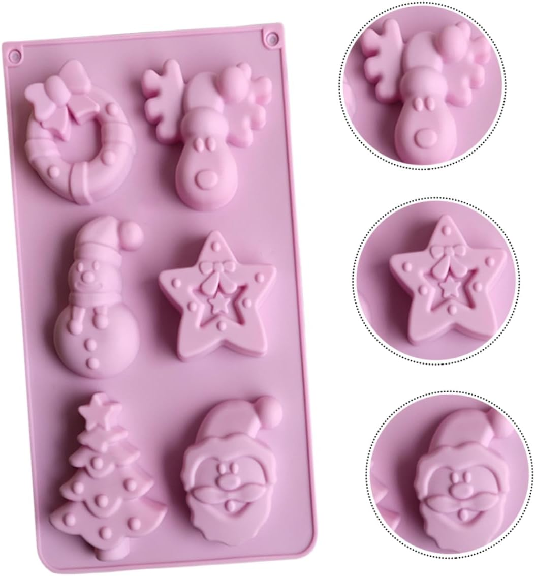LABRIMP Christmas Tree Cake Mold Silicone Baking Mold Reusable for DIY Baking for Making Festive Celebrations Random image number 5