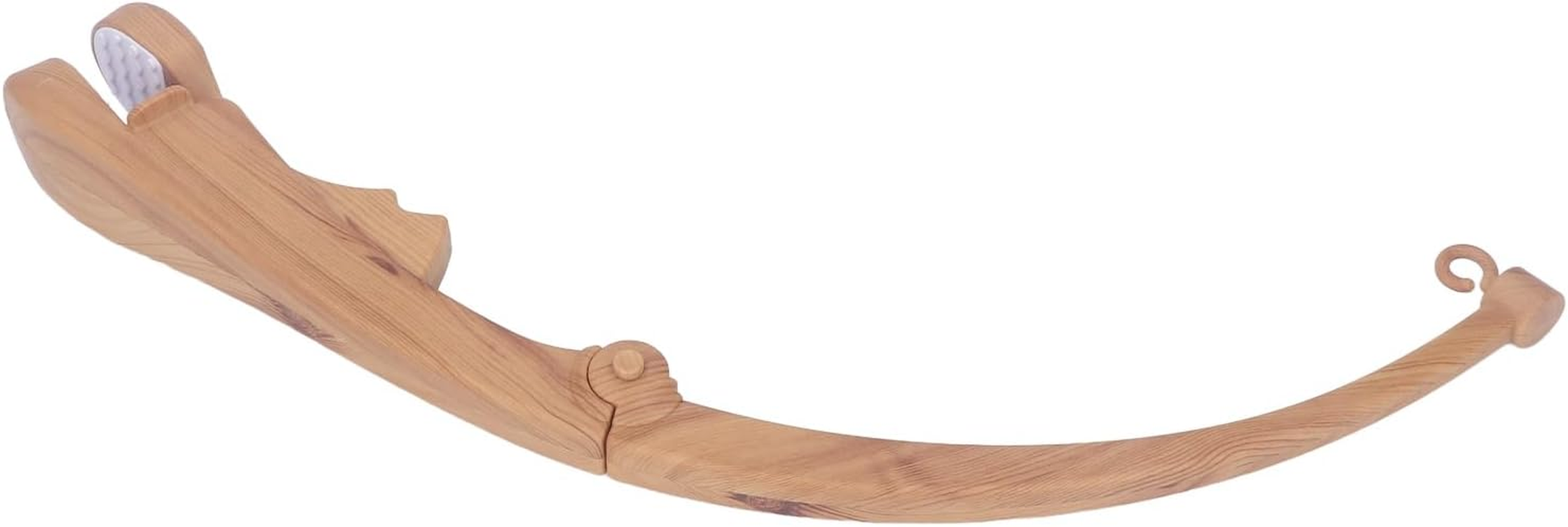 Stable Crib Mobile Arm Imitation Wood Grain Foldable Crib Mobile Holder Arm for Toys Attachments, Easy to Carry in Nursery Premium Plastic Material image number 1