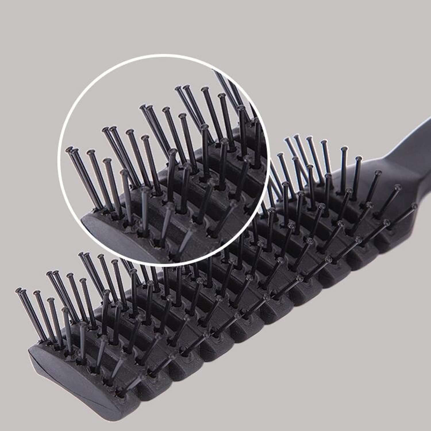 Pack of 2 Ventilated Detangling Brushes, Anti-Static Detangling Brushes, Styling Hair Brush Tool for Blow-Drying, Massage Hair Brush for Men and Women image number 6