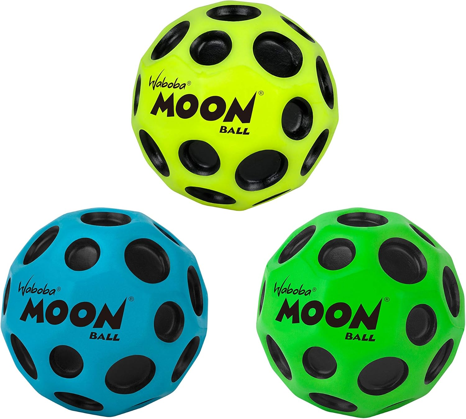 Waboba the Original Moon Ball - Hyper Bouncy Ball - All Ages Extreme Bounce and Fun - Perfect for Active Play and Outdoor Games