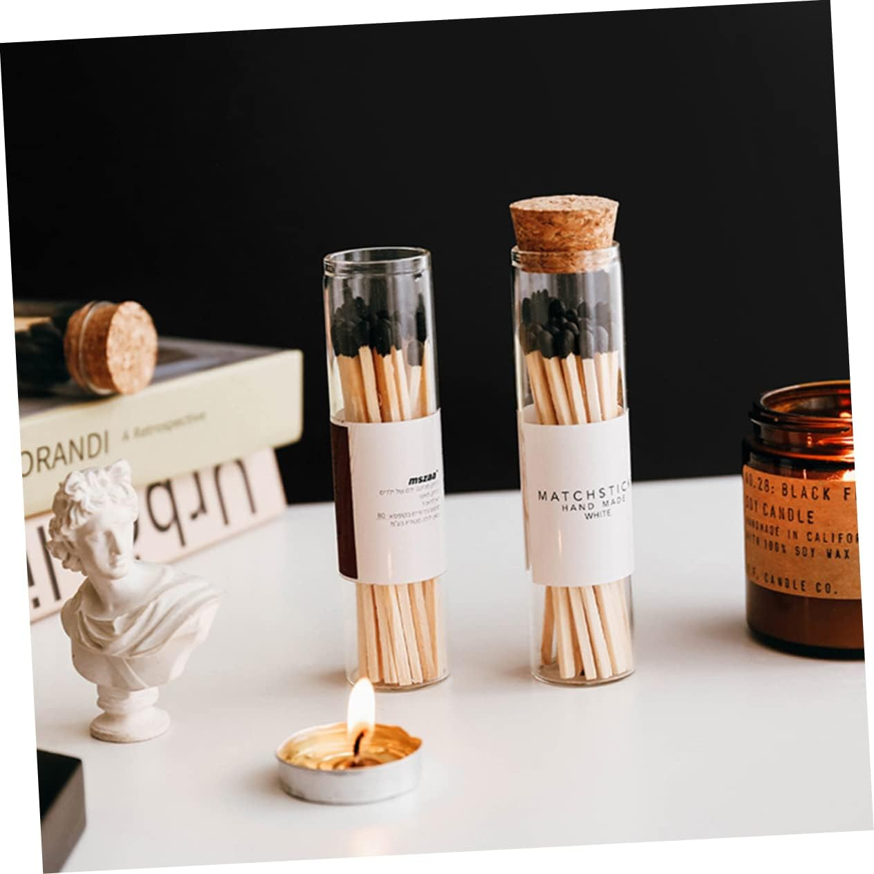 Levemolo Glass Vials with Cork 50Ml Small Glass Storage Bottles Laboratory Sample Liquid and Powder Vials for Travel and Craft 24Pcs Set image number 4