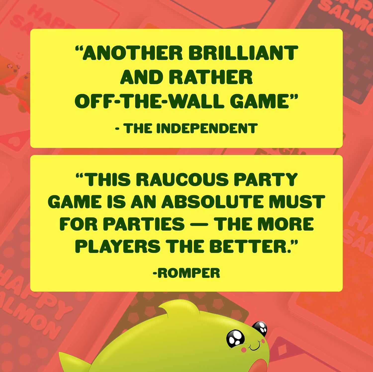 Exploding Kittens | Grab & Game - Happy Salmon | Hilarious Party Card Game | 3-5 Players, Ages 6+