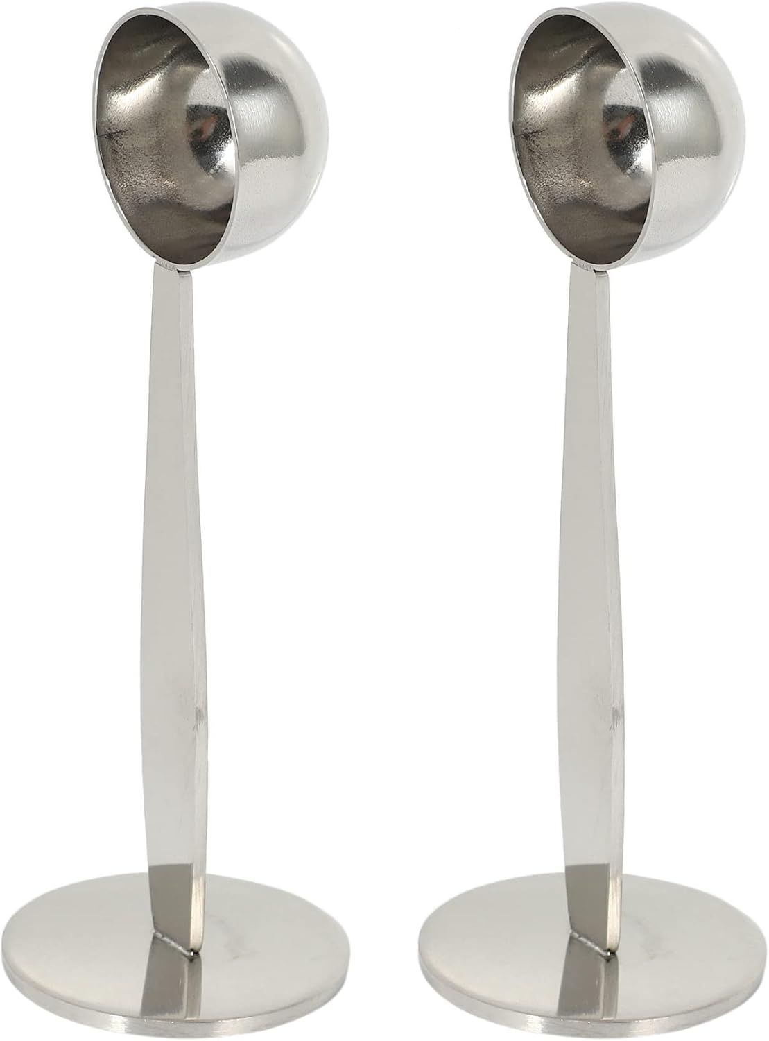 2X Espresso Stand Coffee Measure Tamper Spoon Stainless Steel Coffee & Tea Tools Measuring Tamping Scoop 1 Pieces Silver image number 6