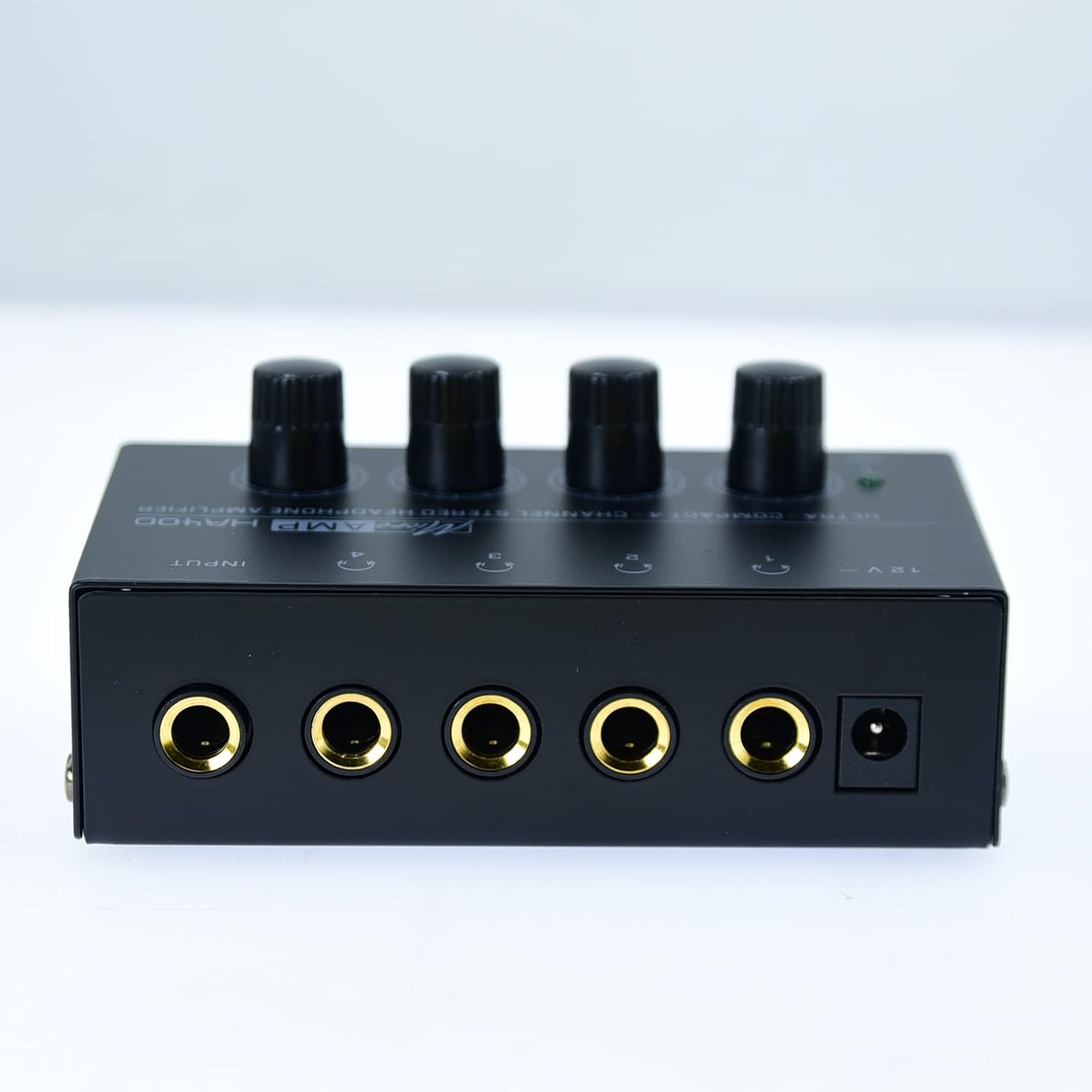 Stereo Input TRS Jack 1/4" in Splitter 4X Micro Amp 1 in 4 Out 1/4 Inch Headphone Amplifier 4 Channel Audio BOX (H400) image number 1