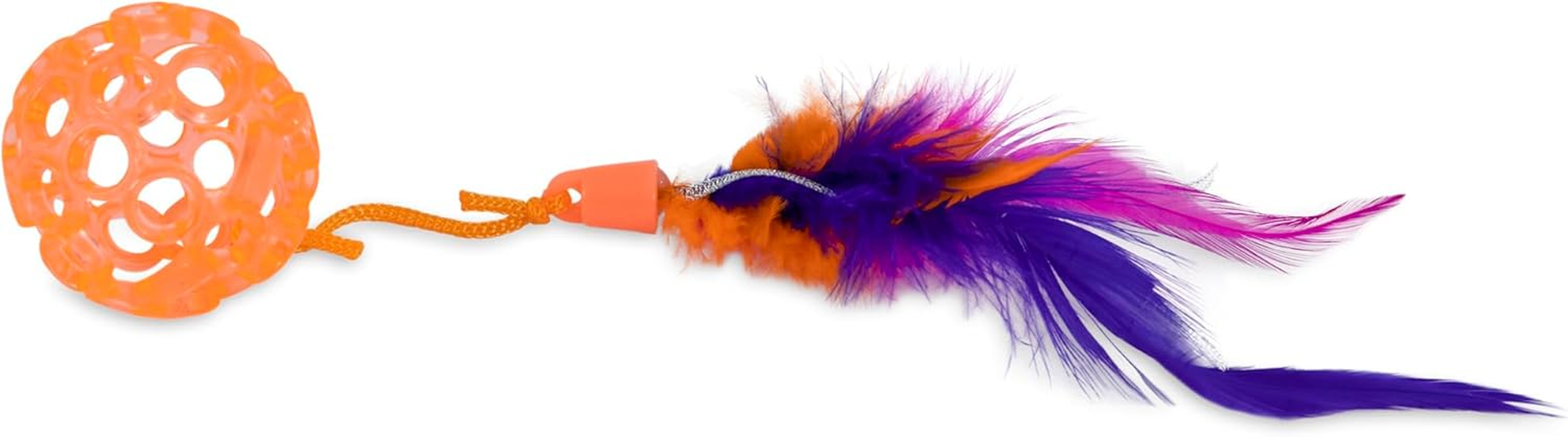 JW Pet Cat Action Lattice Ball W/Tail, Assorted Colours (0471062) image number 3