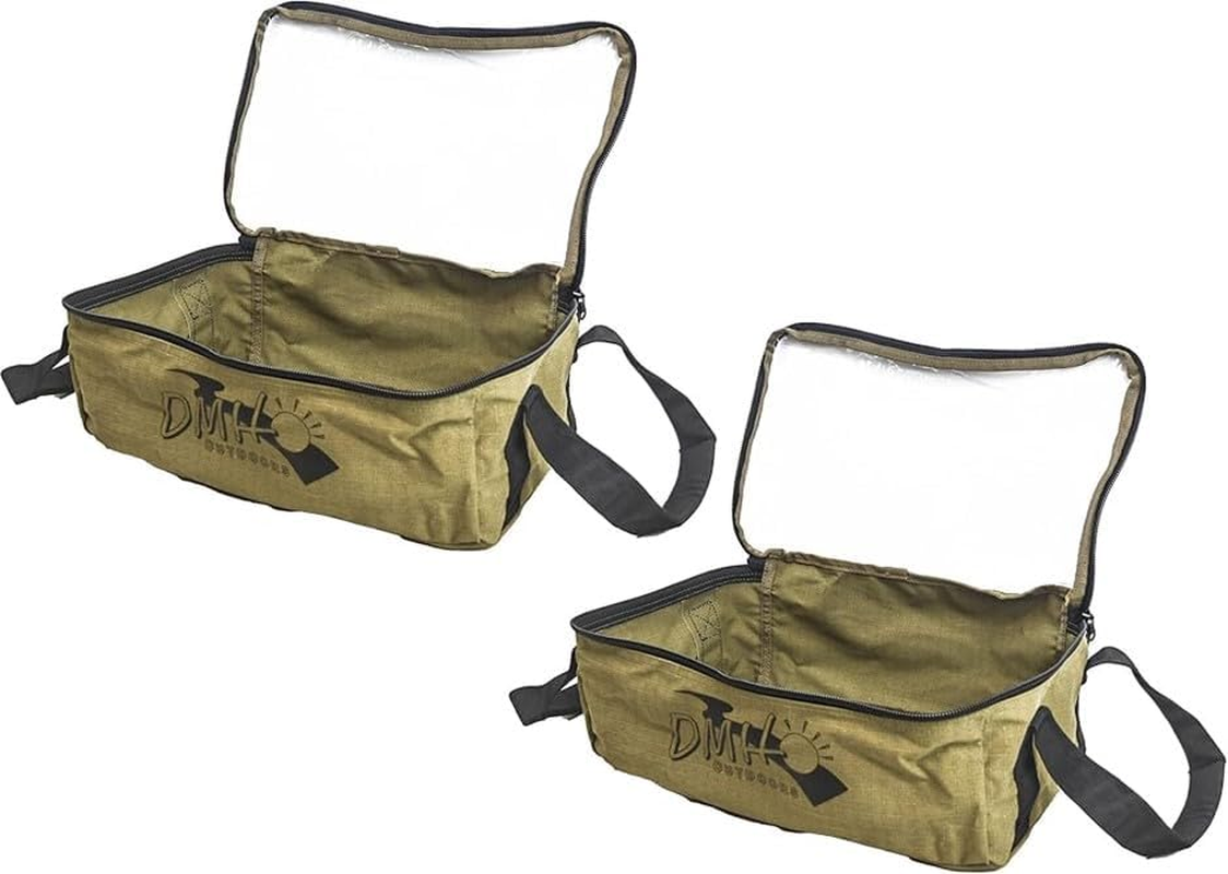 Set of 2 X Tough Canvas Bag with Clear Top for Camping 4WD Caravan image number 1