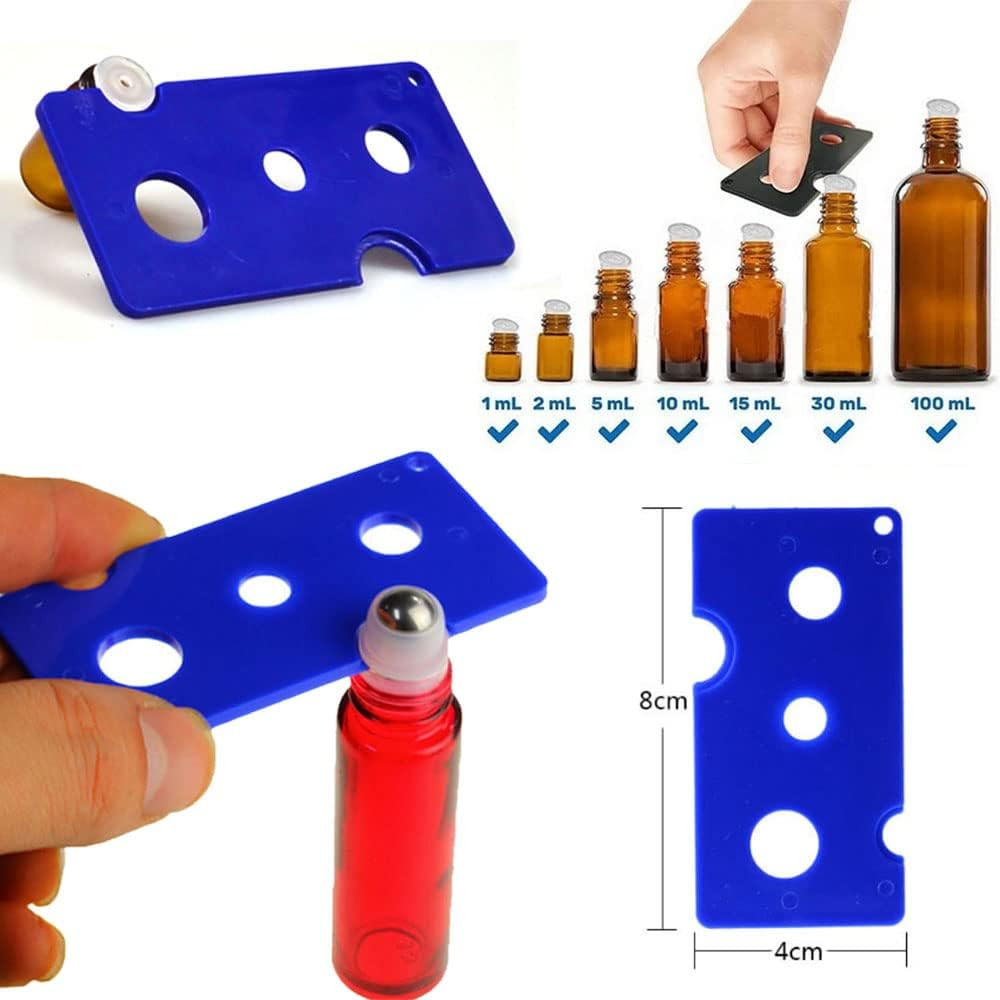 1~5X Essential Oil Opener Key Tool Remover for Roller Balls and Caps Bottles AU - Gold (10Pcs) image number 3