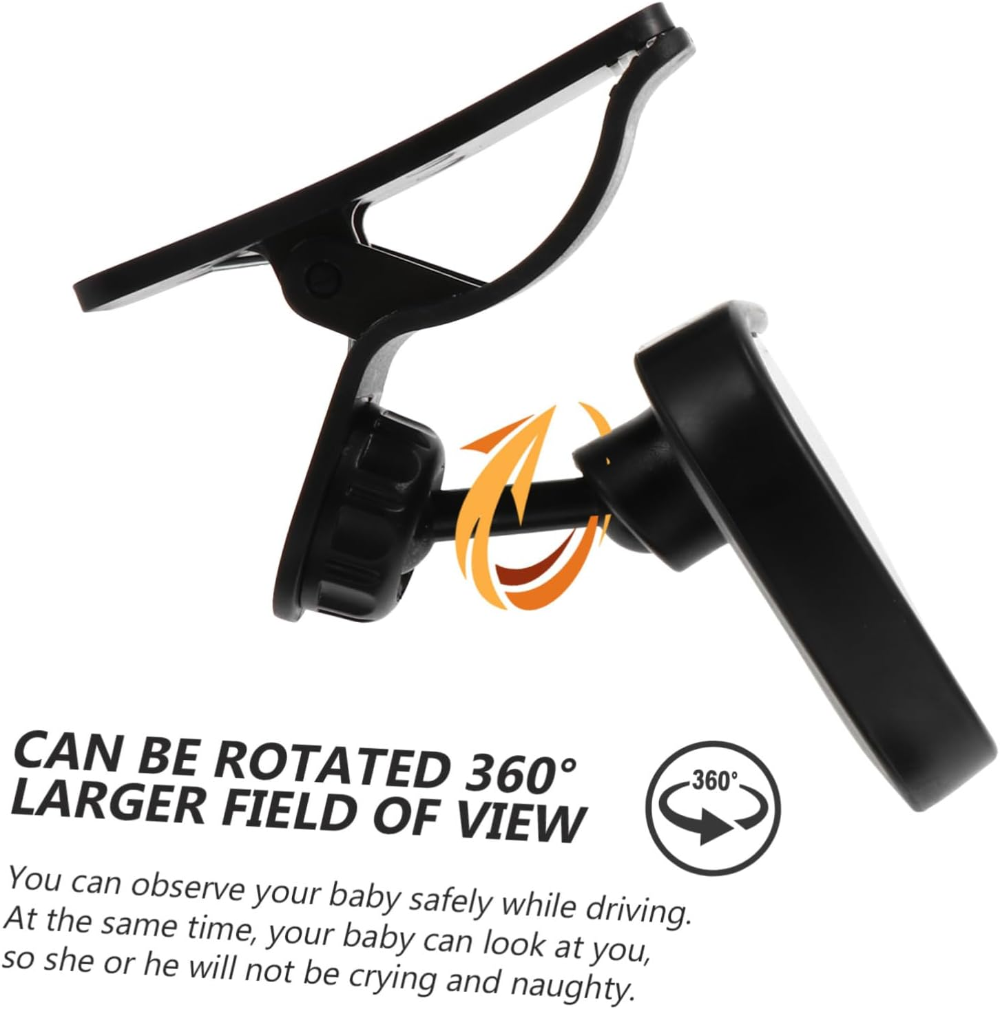 Adjustable Car Mirror for Rear Facing Seats Rearview Mirror with Wide Angle for Car Backseat Monitoring image number 4