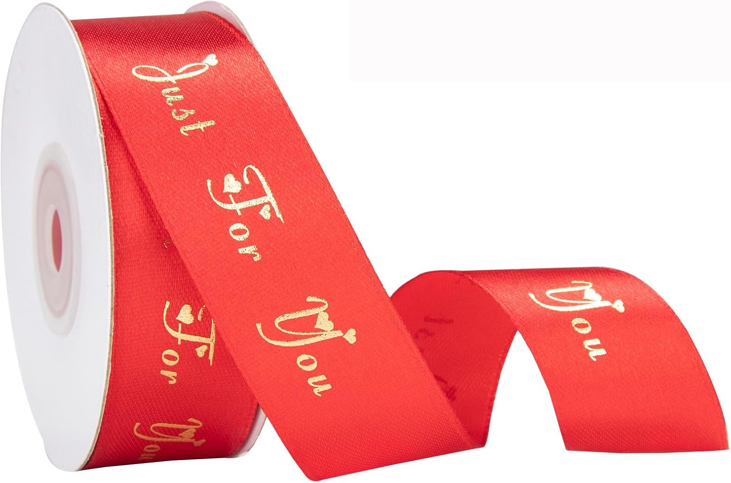 IHKFILAN Satin Ribbon for Gift Wrapping, 1 Inch 25 Yards Happy Birthday Ribbon, Polyester Ribbon with Gold Letters for Invitations Bouquets Birthday Parties Weddings DIY Bows (Black, Happy Birthday)