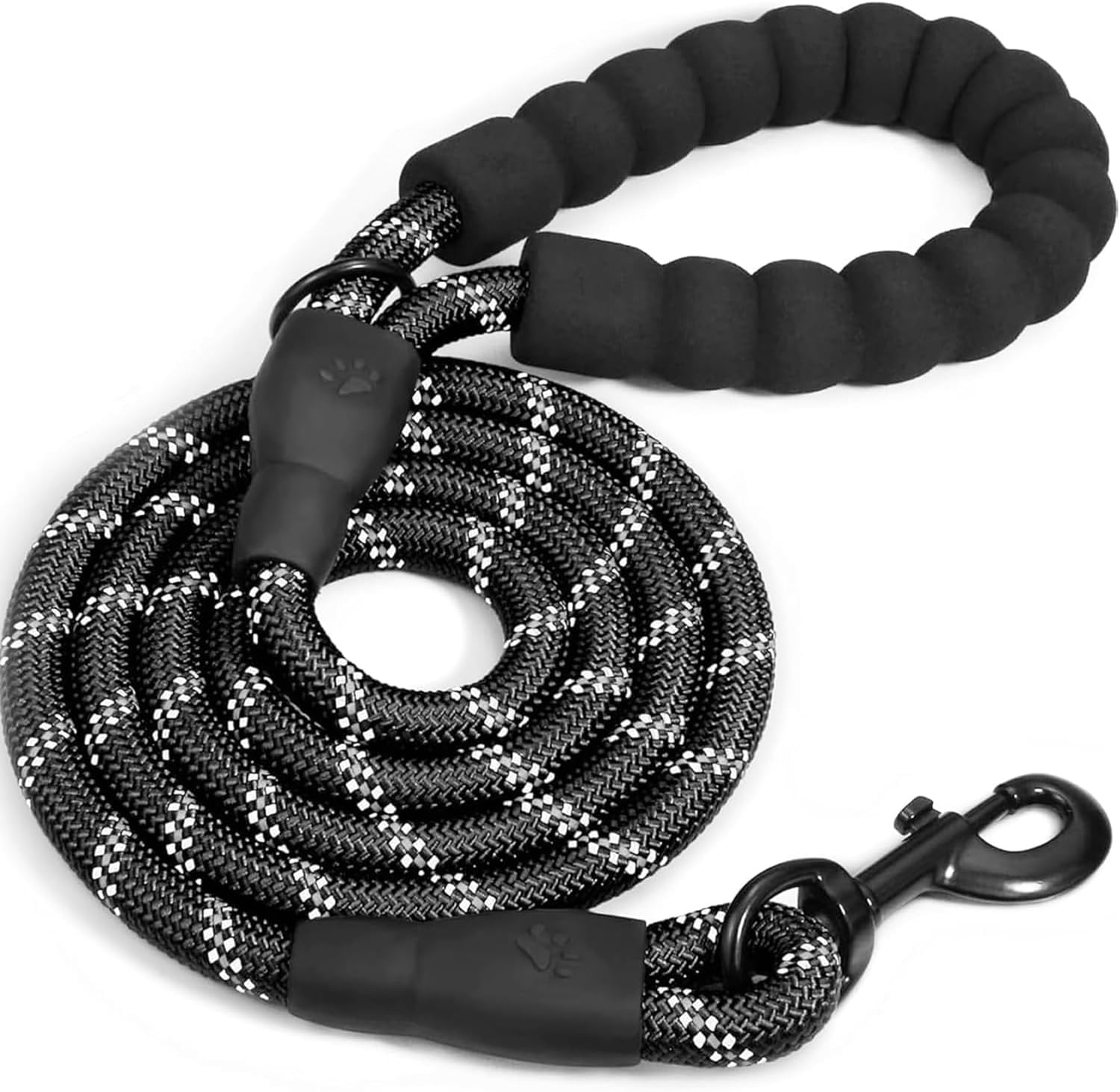 5FT Strong Dog Leash, with Comfortable Padded Handle and Highly Reflective Threads Leash for Small Medium and Large Dogs, Puppy Training Essential Leads for Walks, Hikes image number 1