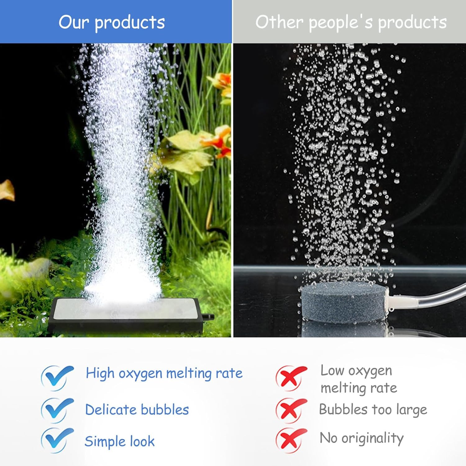 Bestonzon Nano Bubble Air Stone for Aquarium Fish Tank High-Temperature Sintered Aeration Uniform Fine Bubbles Oxygen Diffuser for Hydroponics and Aquatic Oxygenation image number 5