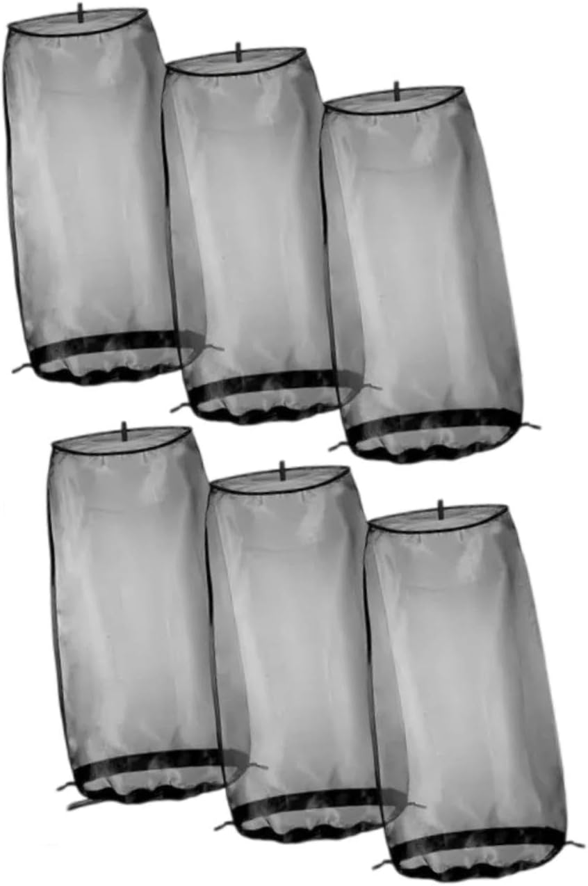 "Abbraccia" 6X Wig Storage Bag Packaging Bag Wig Cover with Drawstring for Transportation, Traveling Salon, Black